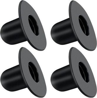 No Brand Pair Lot De 4 Bouchons De Filtre De Piscine De Rechange Pratiques Et Durables Compatibles Avec Intex Et Bestway (noir)
