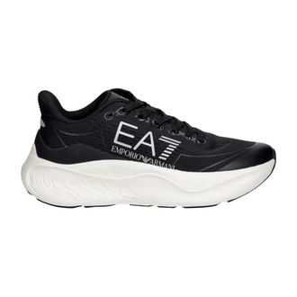 Emporio Armani Running-stijl Trainer - Heren - Sneakers - Zwart - 45 1/3 EU - Polyester - Schoenen