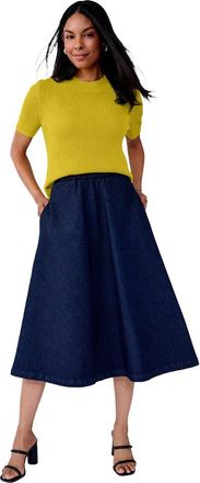 Jessica London Shaker Tee in Golden Citrus at Nordstrom, Size Small