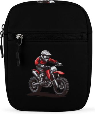 Generic Dirt Bike Rider Motocross Dirt Biking Crossbody Bag Adjustable Satchel Cute Shoulder Bag Lightweight Sling Bags