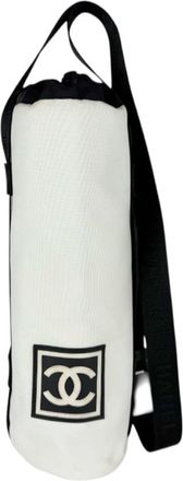 Chanel Black White Nylon Pouch (Pre-Owned)