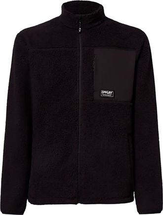 Oakley Mens Mountain Fire Sherpa Sweatshirt Pullover Sweater, Blackout, XL