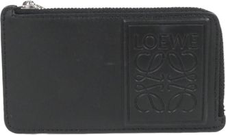 Loewe Black Leather Coin Purse/Coin Case (Pre-Owned)