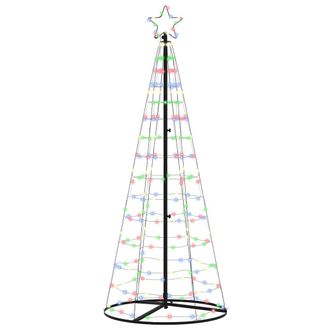 vidaXL &Aacute;rbol De Navidad Led Ekenas 250 Cm 390 Led Multicolor Acero Vidaxl