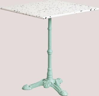 Sklum Mesa De Bar Cuadrada En Terrazo (60x60 Cm) Volutto Sklum