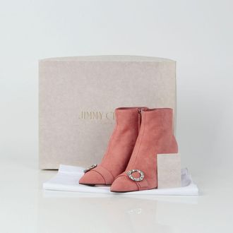 Jimmy Choo London Size Hangover Suede Ankle Boots