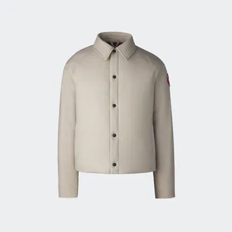 Canada Goose Lodge Coach Jacket (Men, Limestone, XXL)