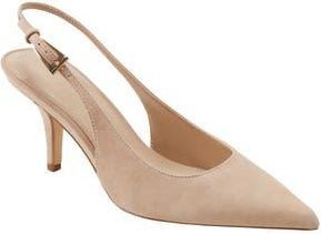 Marc Fisher Dorie Slingback Pointed Toe Pump in Light Natural at Nordstrom Rack, Size 11