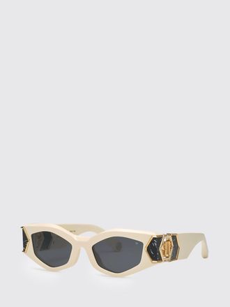 Philipp Plein Hera Oval Cat-Eye Sunglasses in Acetate with Hexagon Logo