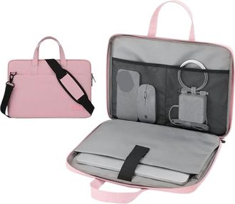 Generic Laptop Bag Laptop Bag Computer Case Notebook Sleeve For 13 14 15 17 Inch For Men(Pink,17-17.3 inch)