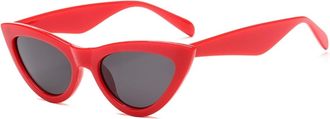 Generic Mens And Womens Small Frame Outdoor Sunglasses Commuting Driving Vacation Sun Glasses(Red)