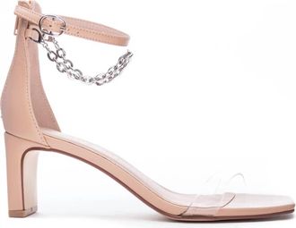 Chinese Laundry Womens Yara Ankle Strap Heeled Sandal In Taupe