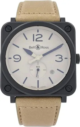 Bell & Ross Pre-owned Bell and Ross Brs Desert Quartz Mens Watch BRS-DESERT-CEM