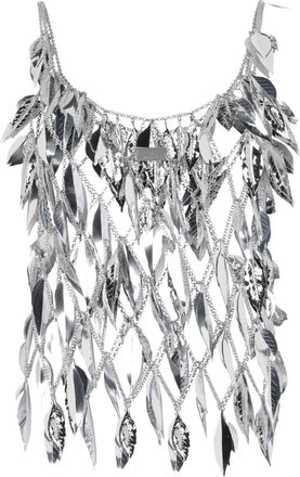 Paco Rabanne Womens Chainmail Top Silver Brass Vests & Tank Tops