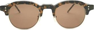 Thom Browne Bruine zonnebril stijlvolle internationale pasvorm - Heren - Zonnebrillen - Bruin - 47 MM - Accessoires