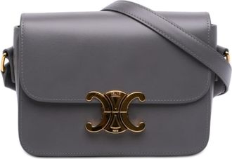 Celine Pre-owned Celine Teen Shiny Calfskin Triomphe Crossbody Ladies JZK0L4804R6TED5H