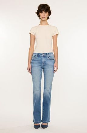 Kancan Abigail Mid Rise Bootcut Stretch Jeans in Medium Dark at Nordstrom, Size 28