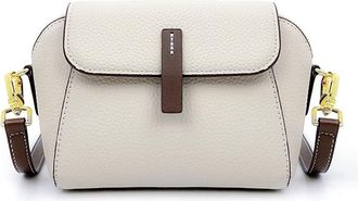 Generic Small Crossbody Bag for Women Genuine Leather Purse Handbags Fashion Casual Shoulder Bags with Side Pockets (White)