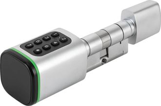 OEM Cilindro De Cerradura Inteligente, M&uacute;ltiples Opciones De Desbloqueo, Construcci&oacute;n Duradera, Color Plata