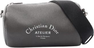 Dior Pre-owned Leather dior-bags - Heren - Vintage Schoudertas - Grijs - ONE Size - Vintage