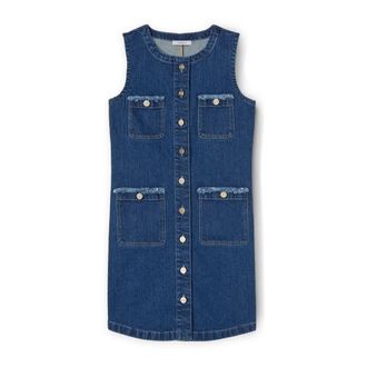 Motivi Dames, Jurken, Blauw, Maat: XS Denim