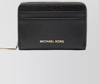 Michael Kors compact leather cardholder textured finish