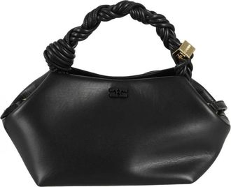 Ganni Small Bou Bag - Dames - Handtassen - Zwart - ONE Size - Leer - Tassen