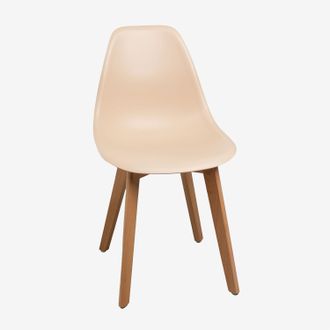 Sklum Sklum - Pack De 2 Sillas De Comedor En Polipropileno Y Madera De Haya Scand Nordic