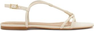 Kazar Minimalistische sandalen op een platte zool - Dames - Sandalen - Beige - 38 EU - Leer - Schoenen