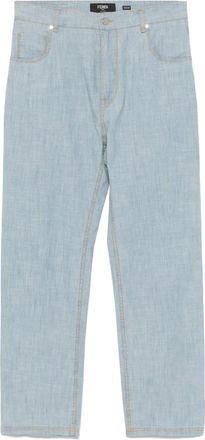 Fendi cotton-blend jeans - Blue