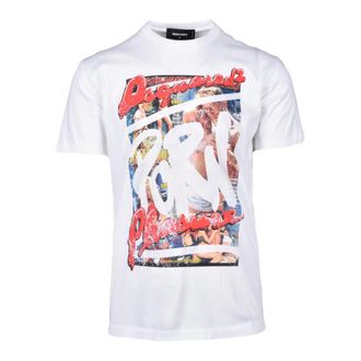 Dsquared2 T-Shirts, male, White, Size: M T-Shirts