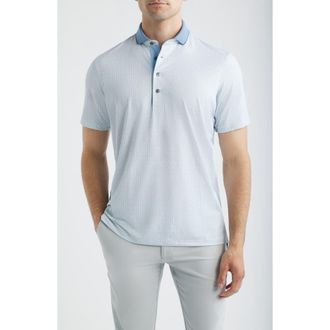 Greyson Iron Serpent Performance Polo in Arctic at Nordstrom, Size Xx-Large