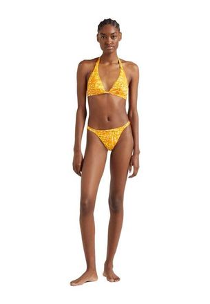 Vilebrequin Womens Palm Leaves Tanga Bikini Bottom in Mangue at Nordstrom, Size Medium