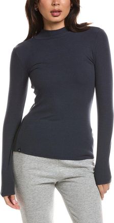 Barefoot Dreams Malibu Collection Ultra Soft Rib Mock Neck Pullover