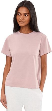 The North Face Tri-Blend Short Sleeve Pocket T-Shirts Womens Clothing Metal Pink/White Heather : 2XL, Cotton/Lyocell/Polyester