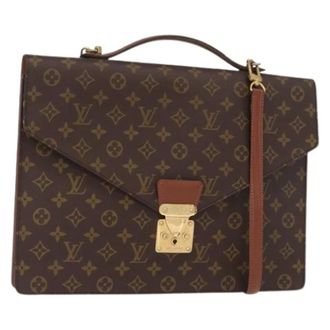 Louis Vuitton Pre-owned Handbags, female, Brown, Size: ONE SIZE Pre-owned Canvas Briefcase