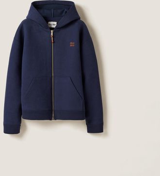 Miu Miu Jersey hoodie jacket