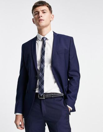 Jack & Jones Premium slim fit stretch suit jacket in dark navy