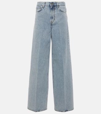 Toteme High-rise wide-leg jeans
