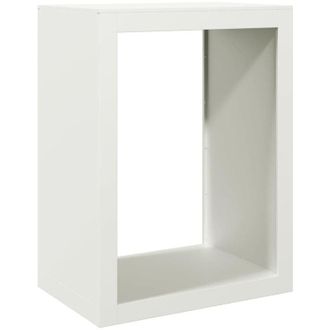 vidaXL Le&ntilde;ero De Acero Blanco 60x40x80 Cm Vidaxl