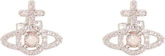 Vivienne Westwood Olympia CZ Oorbellen - Dames - Accessoires - Grijs - Maat: ONE Size