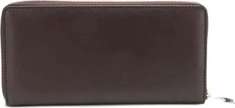 Comme Des Garçons Leren portemonnee - Bruin