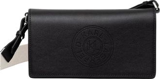 Karl Lagerfeld Tassen, Dames, Zwart, ONE Size, Leer, K/Circle Crossbody Bag