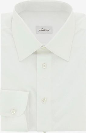 Brioni Schmales Hemd aus Baumwolle Parioli