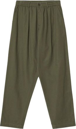 Universal Works Pantaloni Track con Pieghe - - Trousers - Uomo - Verde - W30