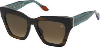 Yalea SYA175 FRIDA KAHLO 0GEQ Womens Sunglasses Brown Size 52