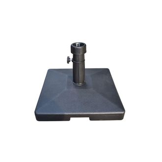 ED&Egrave;N JARD&Iacute; Base Parasol 27 kg Cuadrada Cemento Carcasa Negra
