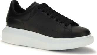 Alexander McQueen Womens Leather Sneakers Black