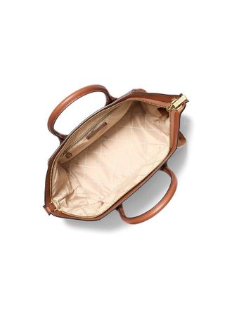 Michael Kors Leather Top Handle Bag - Brown