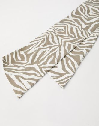 Brunello Cucinelli Womens Beige Printed Cotton Scarf Accessories & Slg